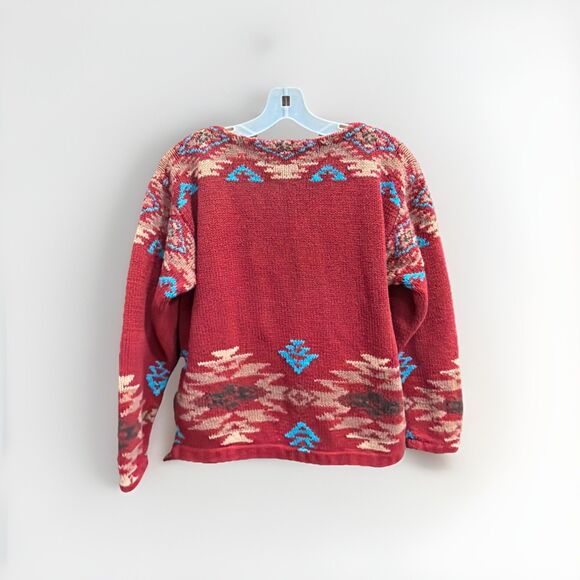 Ralph Lauren Country Knit Native American Cotton Sweater Mens Small Unisex Vtg - Picture 4 of 4